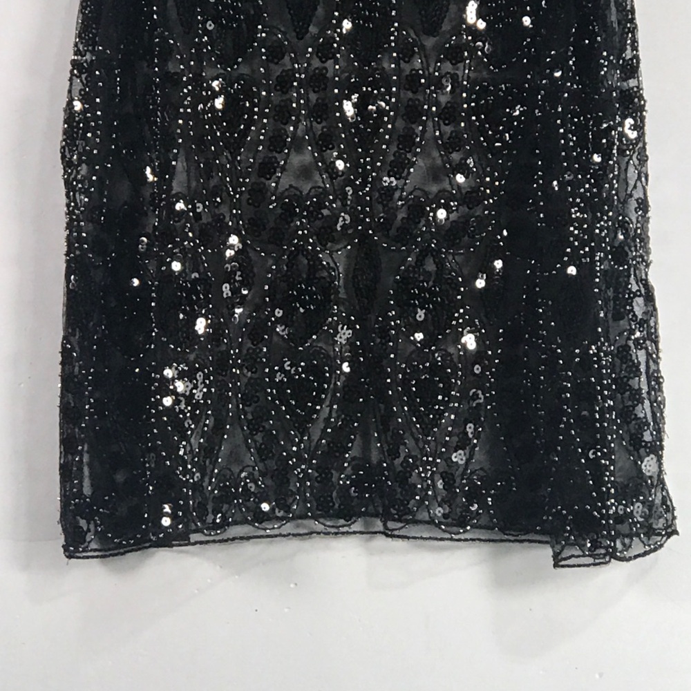 Baynoyia Semi See Through Sparkly Tank Top, Women's Size S - Black - Picture 4 of 6